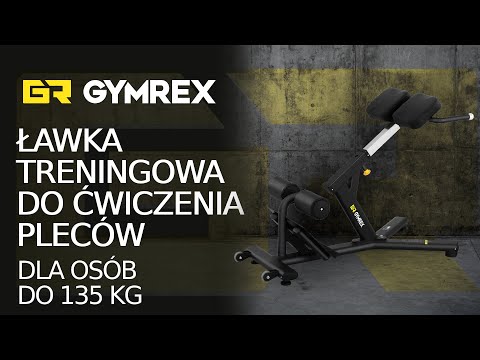 Video - Ławka treningowa do ćwiczenia pleców - 135 kg