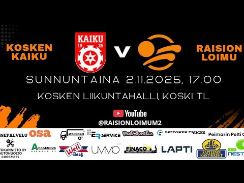 Miesten 2-sarja: Kosken Kaiku vs Raision Loimu