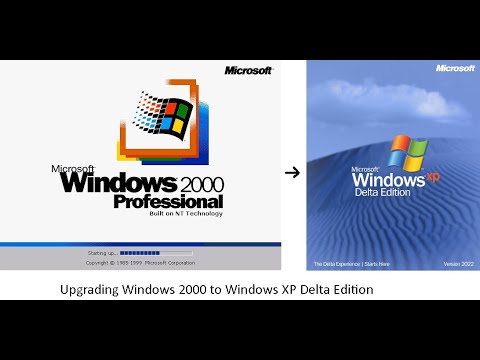 Upgrading Windows 2000 to Windows XP Delta Edition