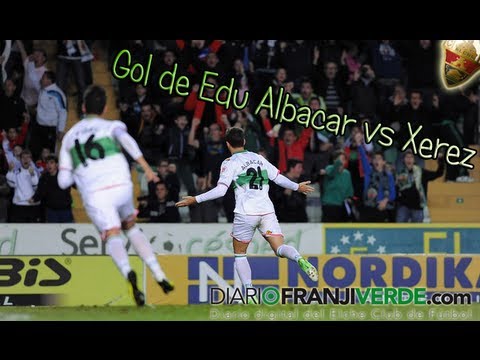 Gol Edu Albacar vs Xerez (2) Temp. 12-13 (H-C) Jornada 34