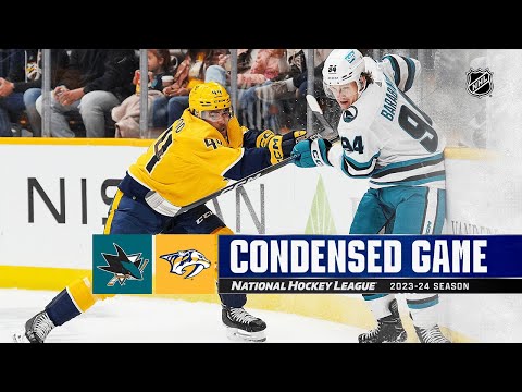 San Jose Sharks vs Nashville Predators - Oct 21, 2023 HIGHLIGHTS