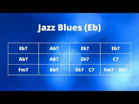 Jazz Blues in Eb | Backing Track - No Bass | 140 BPM