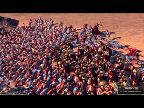 Total War: Rome 2 - Massive Battles - 300 Heroes of Sparta vs. 20,000 Mob