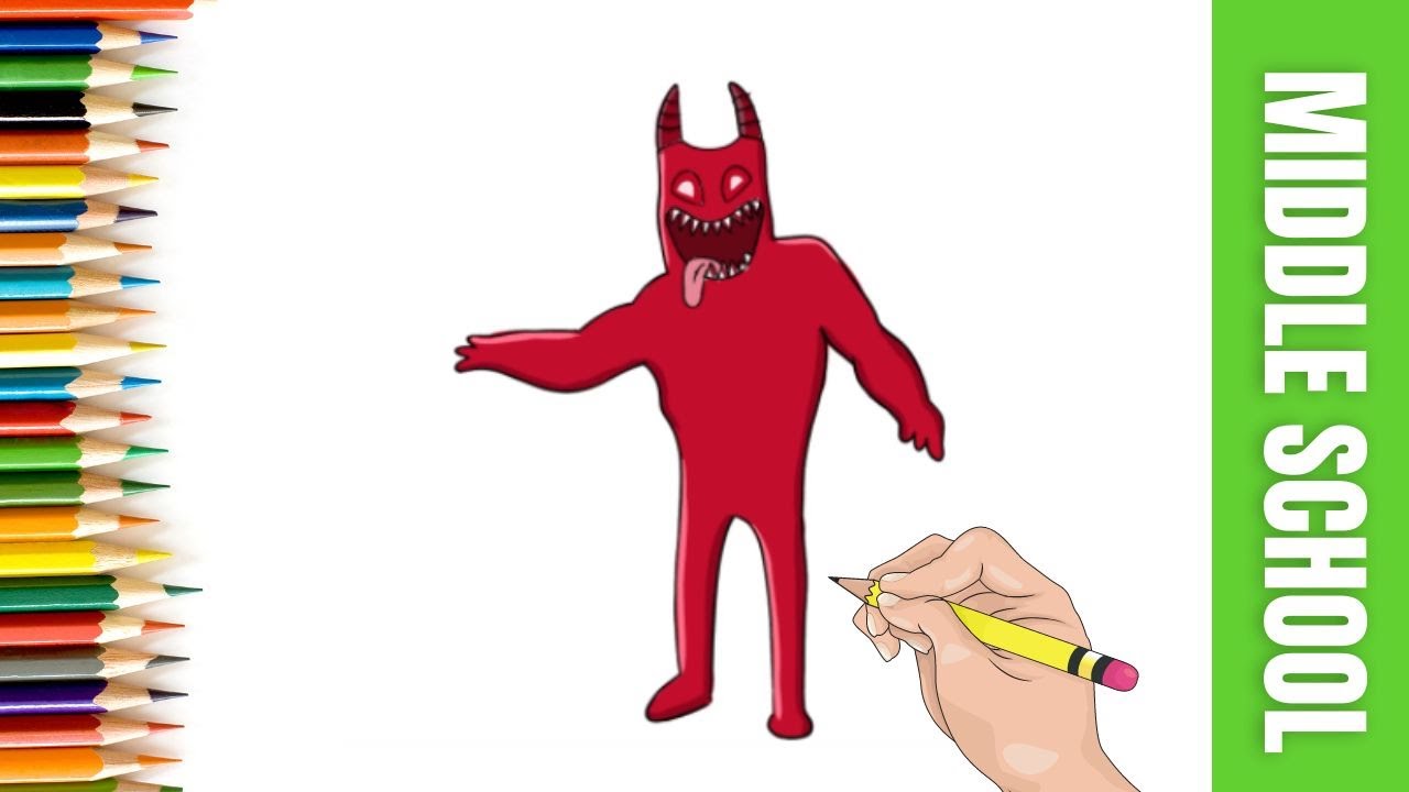 How To Draw Evil Banban - Garten of Banban Kids Drawing Tutorial