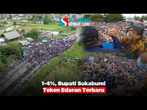 1-4%, Bupati Sukabumi Teken Edaran Terbaru
