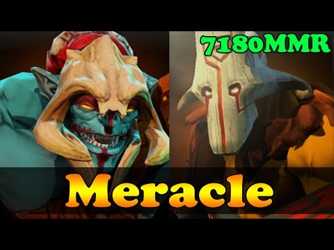 Meracle 7180 MMR Plays Huskar And Juggernaut - Ranked Match Gameplay- Dota 2