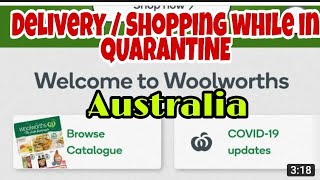 AUSTRALIA QUARANTINE :  - How to order food or grocery online #WoolworthsOnline #HotelQuarantine