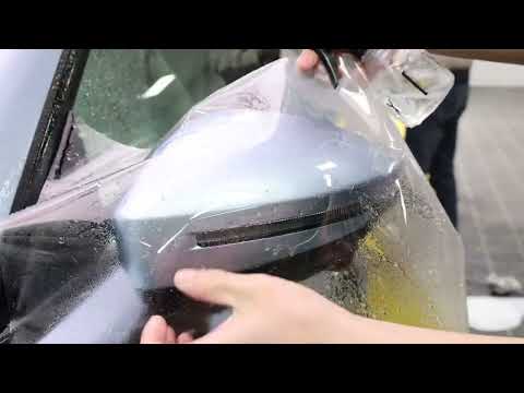 Installation Guide--Paint Protection Film Applied on Vehicle Rearview Mirror #ppf #paintprotection