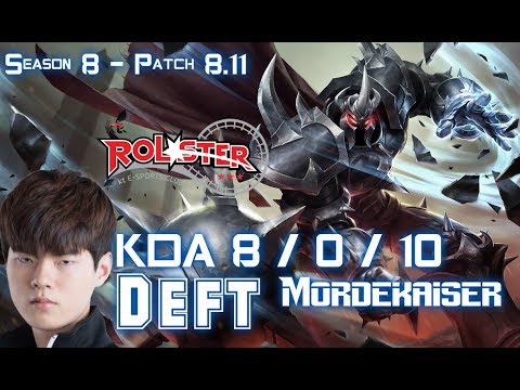 KT Deft MORDEKAISER vs EZREAL- Patch 8.11 KR Ranked