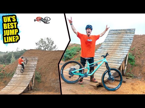 NEW MOUNTAIN BIKE JUMP TRAIL IS THE BEST IN THE UK - BIG JUMPS!