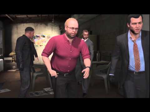 Grand Theft Auto 5 with Commentary Part 76-Driving to the bank
