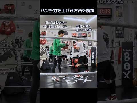 パンチ力を上げる方法を解説