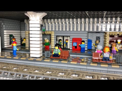 Bau einer Lego Stadt Teil 81. - Bahnhof unter der Stadt [10]