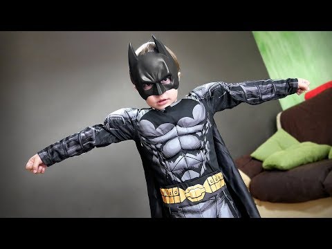MAIKITO BECOME BATMAN!! Kids Costume for Birthday Party