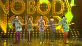 Wonder Girls - Nobody, 원더걸스 - 노바디, Music Core 20081018