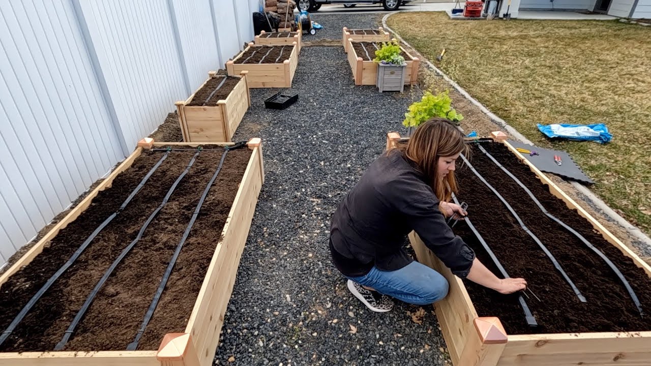 Setting Up a Complete Drip System for Raised Beds from a Hose Faucet! 💦🌿 // Garden Answer