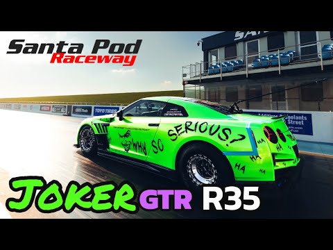JOKER R35 GT-R can't get TRACTION! Santa Pod SHAKEDOWN
