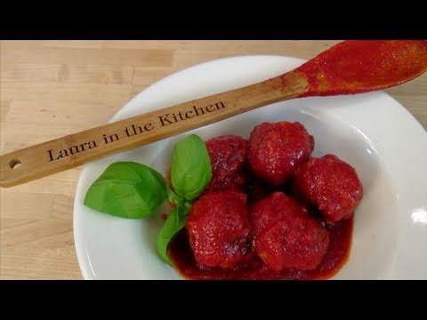 How to Make Homemade Italian Meatballs from Scratch - by Laura Vitale - Laura in the Kitchen Ep 85