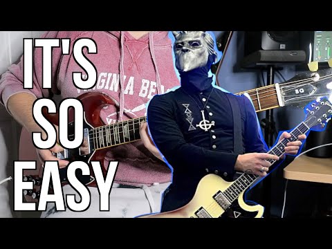 How to Play SQUARE HAMMER By Ghost on Guitar (It's So EASY).