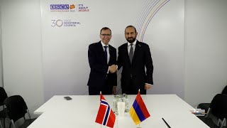 Հայաստանի և Նորվեգիայի ԱԳ նախարարների հանդիպումը