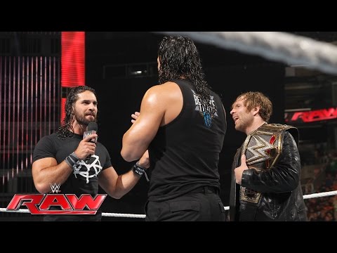 Dean Ambrose celebrates his WWE World Heavyweight Championship victory: Raw, June 20, 2016