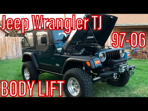 Jeep Wrangler TJ - DIY 1” Body Lift How To Install On 97-06
