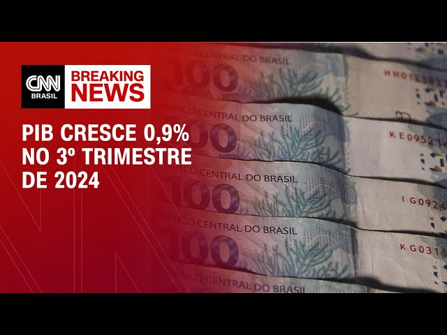 PIB cresce 0,9% no 3º trimestre de 2024 | LIVE CNN