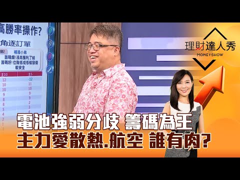 【理財達人秀】電池強弱分歧 籌碼為王 主力愛散熱、航空 誰有肉？｜李兆華、權證小哥 2024.11.19 part6