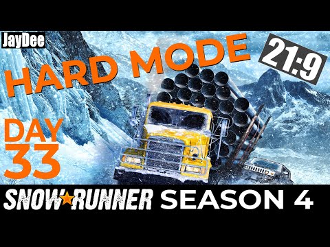 HARD MODE Tag #33 - Brückenreparatur in Alaska (Alaska) ★ SNOWRUNNER Deutsch