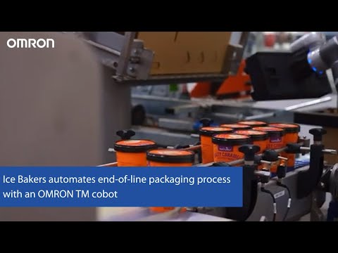 Ice Bakers automates end-of-line packaging process with an OMRON TM cobot