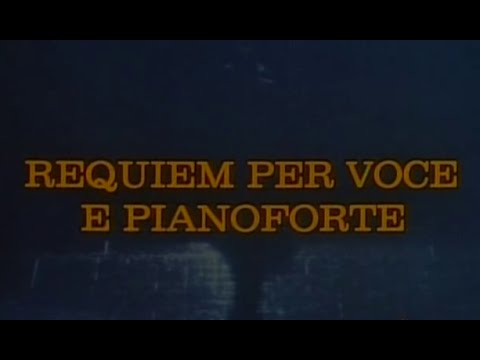"REQUIEM PER VOCE E PIANOFORTE" da James Hadley Chase.(1993)  Con Simona Cavallari,Massimo Popolizio