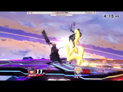 WSUCon XV Smash 4 - A (Marth) vs. Ponitoss (Cloud, Lucina)