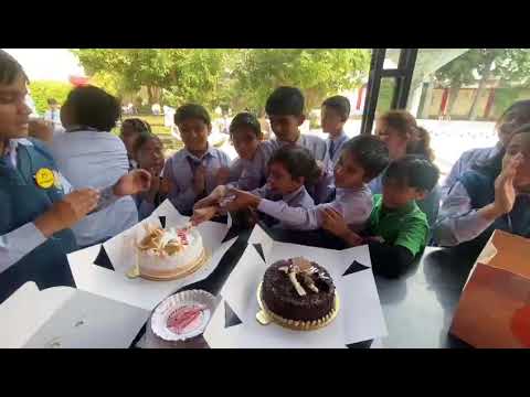birthday celebration in dr.k.n.modi global school