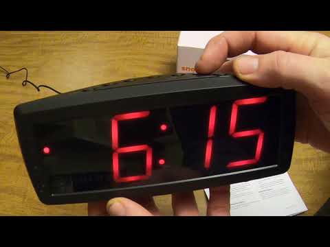 How to set the Alarm on the ONN Alarm Clock