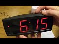 How to set the Alarm on the ONN Alarm Clock
