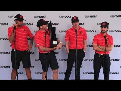 Fireballs Sunday TEAM WINNERS Press Conference 2023 LIV Golf Tucson · Round 3