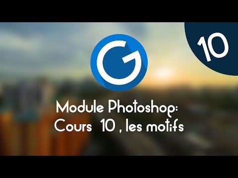 Formation IMM Module Photoshop Cours tuto 10 les motifs pattern