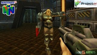 Quake II - Gameplay Nintendo 64 1080p (Project 64)