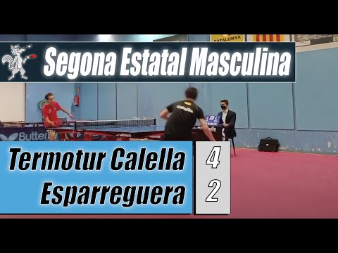 Termotur Calella - CETT Esparreguera 4-2 | Segona Estatal | Club Tennis Taula Calella