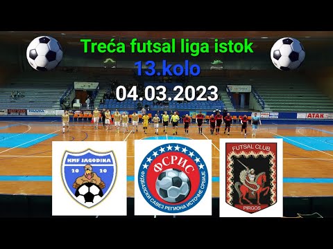 KMF JAGODINA-KMF PIRGOS Pirot 4-0(2-0) 13.kolo Treća futsal liga istok 2022/23 FSRIS