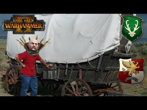 THE WRATH OF THE WAGONS - Empire vs Wood Elves  | Total War: Warhammer 2