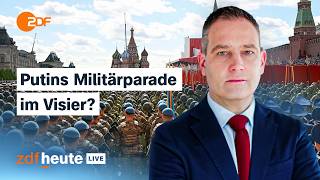 Video: Russland befürchtet ukrainische Drohnenangriffe zum 9. Mai, Kiews Armee mit Gewinnen | ZDFheute live