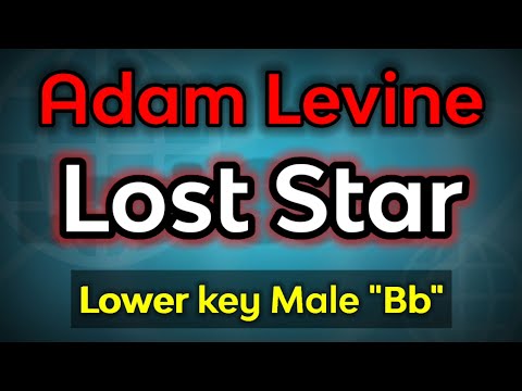 lost stars - adam levine (karaoke low key male)