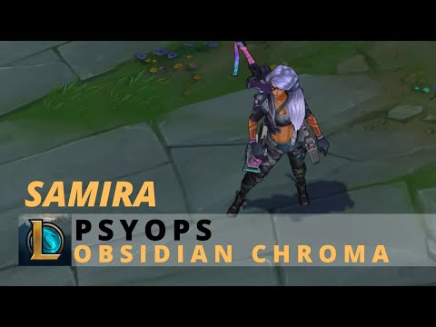 PsyOps Obsidian Samira Chroma - League Of Legends