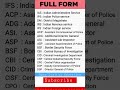 Important Full Form IAS PCS DM UPSC Police Fullform Administration Ias Pcs Gk Education Shorts