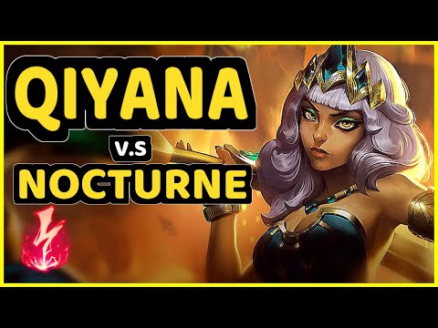 T1 FAKER (QIYANA) vs NOCTURNE - MID GAMEPLAY - KR Ranked GRANDMASTER