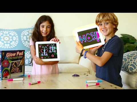 Glow Pad By AMAV Toys- Portable, High-tech, Tablet-Sized Light Up Drawing Board