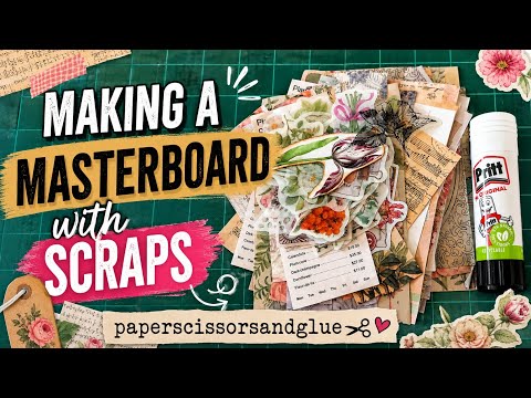 Got scraps, make a MASTERBOARD with them ✂️📚🌸😁 #junkjournalideas