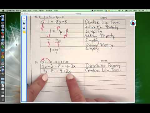 A3 Lesson 2 - Multi Step Equations