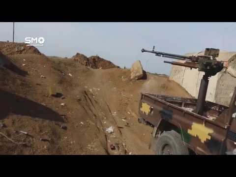 استهداف عناصر تنظيم داعش برشاش 12.5 من قبل فرقة الحسم في تل عشترة في ريف درعا